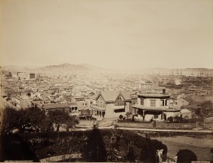 Carleton Watkins. The City from the Residence of Bishop Kip, Rincon Hill, San Francisco