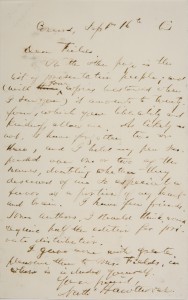 Hawthorne Signed Letter